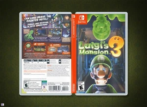 Luigi's Mansion 3: Cover Art Replacement - Insert & Case, Nintendo Switch - Picture 1 of 3