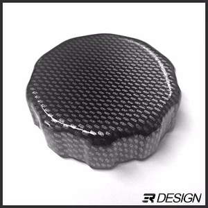Vauxhall Astra Corsa Vecra Opel Expansion Cap Cover ABS - Carbon Fibre Effect - Picture 1 of 3