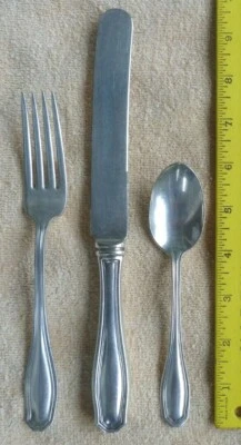 Wm. Rogers & Son/International Clinton patt. silverplt. 3 piece set - blem tsp.  - Image 1 of 3
