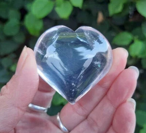 Clear Quartz Heart, Amplification, Mental Clarity, Intuition - Foto 1 di 11