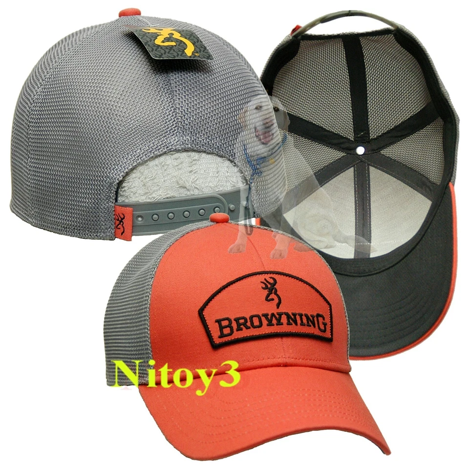 Browning EMBLEM CORAL Trucker Baseball Cap-Hat Men One Size - Image 1 of 1