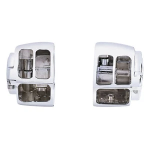 Switch Housings Cover Kit Fit For Harley Dyna Softail Standard Deluxe 1996-2011 - Picture 1 of 9