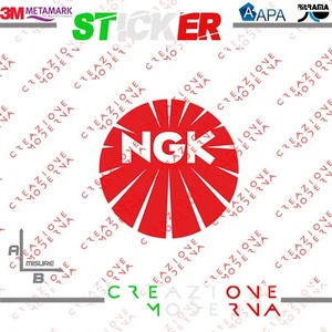 ADESIVO STICKER NGK MISURE PERSONALIZZATE - Foto 1 di 2