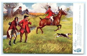 From Punch the Water Test Raphael Tuck’s Oilette Hunting Chistes Postal C3 - Imagen 1 de 2