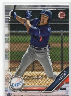 GAVIN LUX 2019 Bowman Prospects #BP-130 Los Angeles Dodgers Baseball Card - Image 1 of 3