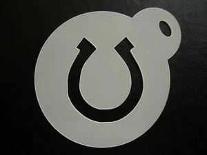 60mm horse shoe design cake, cookie, craft & face painting stencil - Picture 1 of 1