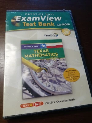 Prentice Hall Texas Mathematics Course 2 Exam View Test Bank CD-ROM - Image 1 of 3