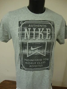Camisa Nike Auténtica Logo Diseñada para Atletas de Clase Mundial Gris 547551-063 M - Imagen 1 de 5