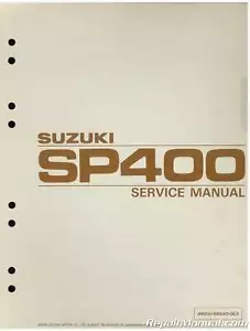 1980 Suzuki SP400 DR400 GN400 Motorcycle Service Manual - Picture 1 of 1