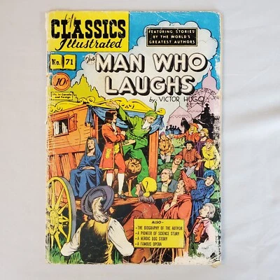 Classics Illustrated Comic Book #71 HRN O 71 Man Who Laughs FR/GD 1.5 Hugo VTG - Image 1 of 4