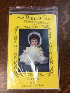 Patrón sin cortar Connie Lee Finchum solo para Li'l Bit se adapta a una ropa de muñeca de 16"-17" - Imagen 1 de 2