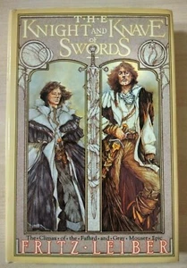The Knight and Knave of Swords by Fritz Leiber Book Club Edition 1989 HC DJ - Picture 1 of 12