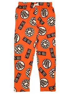 Dragon Ball Z Mens Orange Goku Kanji Print Sleep Pants Pajama Bottoms - Picture 1 of 1