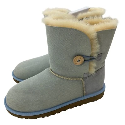 Botas femininas UGG Australia K Bailey botão denim azul tamanho 5 novas frete grátis - Imagem 1 de 4