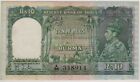 Burma British Administration 10 Rupees King George VI Banknote #p5 1938