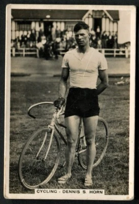 Tobacco Card,Senior Service,SPORTING EVENTS & STARS,1935,Dennis Horn,Cycling,#25 - Image 1 of 2