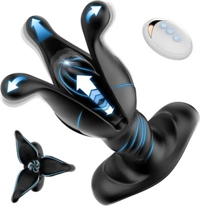 Thrusting Anal Butt Plug Dildo Vibrator Prostate Massager Sex Toys for Men Women - Picture 1 of 9