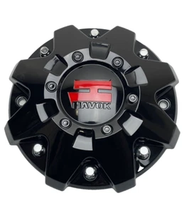 Havok Gloss Black Wheel Center Cap CBH103-B1P CBH103-A1P - Picture 1 of 3