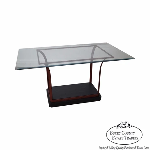 Design Institute of America Iron Base Glass Top Dining Table Cover