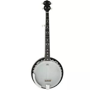 Stagg Deluxe 5 String Bluegrass Banjo W/Resonator & 30 Bracket Hooks #BJM30DL - Picture 1 of 4