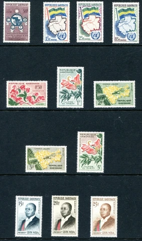 Gabon 1960 - 1962 Unused(NH) Lot Cover