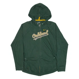 Felpa con cappuccio NIKE Team Oakland Athletics ragazzo verde USA XL - Foto 1 di 6