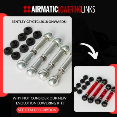 BENTLEY GT/C LOWERING LINKS KIT GEN3 F4 (PREMIUM FULLY ADJUSTABLE LINKS) MODULE - Image 1 of 4