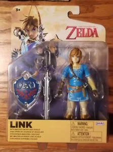JAKKS PACIFIC LEGEND OF ZELDA LINK WITH MASTER SWORD & SHIELD - WORLD OF NINTENDO - Bild 1 von 4