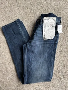 NWT Banana Republic Slim Fit Denim Jeans Men’s Size 31 X 34 Dark Blue Wash - Picture 1 of 8
