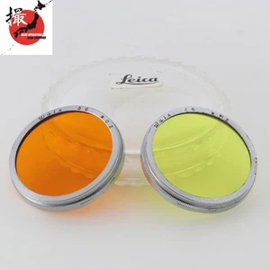 [Exc+5] Filtro de lente Walz 36 mm WY2 y W02 para lente Leica Summitar 50 mm f/2 JAPÓN - Imagen 1 de 14