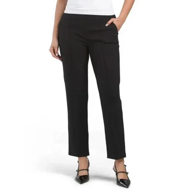 Pantalones RACHEL ZOE Costura Negra Frontal Talla: 6 Nuevos sin Etiquetas Foto 1 de 4