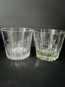 2 Vintage Heavy PRINCESS HOUSE 1980's Crystal Ice Bucket Heritage Etched Pattern - Picture 1 of 24