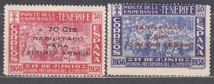 Canarias Correo 1938 Edifil 56/7 ** Mnh - Picture 1 of 1