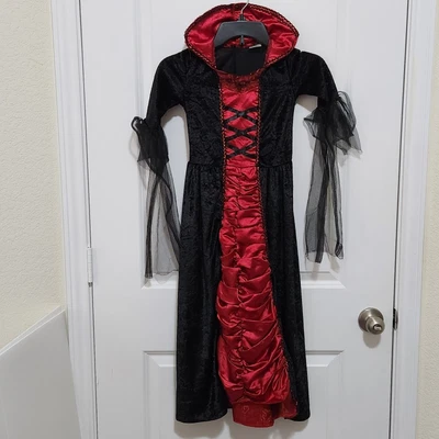 Disfraz de Halloween de vampira victoriana Spirit Girls S (4-6) (defecto) Foto 1 de 4