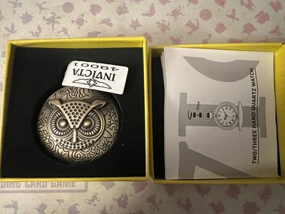 Invicta Men's Quartz Movement Pocket Watch - Owl Design - New In Box - Image 1 of 4