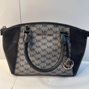 Michael Kors Tasche Umhängetasche schwarz/grau Handtasche 38H8CRLS1V Top Zustand - Bild 1 von 11