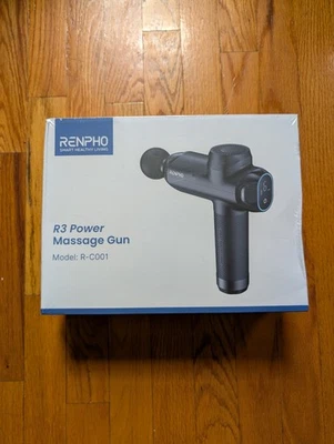 Pistola de masaje tejido profundo RENPHO R3 con amplitud de 12 mm Foto 1 de 4