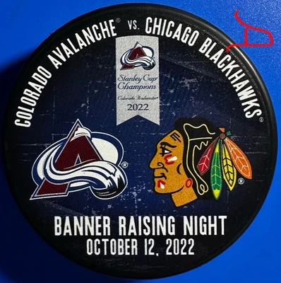 Ночная шайба Colorado Avalanche Banner Raising (ограниченное издание Arena-Exclvs) 10/12/22 - Изображение 1 из 2