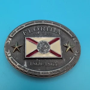 Florida Western Oval State Flag Hebilla de cinturón Hebilla de cinturón Boucle de ceinture - Imagen 1 de 3