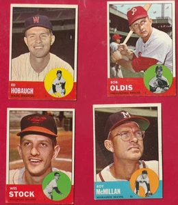 1963 Topps Baseball cards You Pick A Card Choice 13-438  EX-MT O25 - Picture 1 of 1