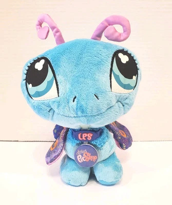 LPS Littlest Pet Shop VIP Borboleta Pelúcia NOVO CÓDIGO Azul Hasbro 2007 P42 - Imagem 1 de 4