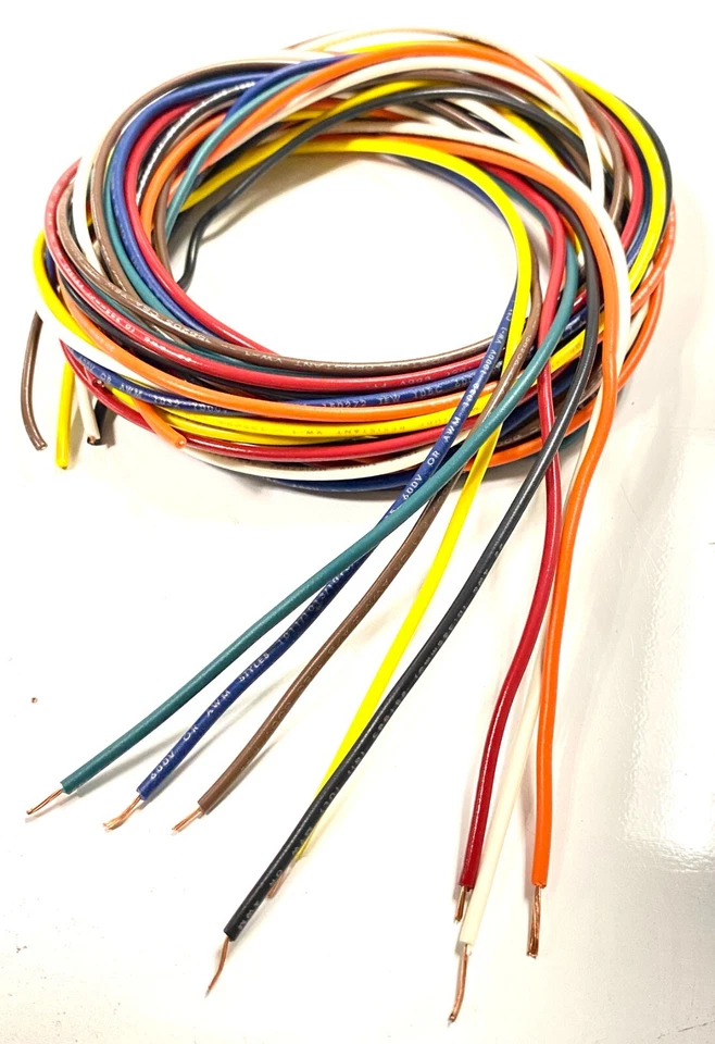 22 AWG Stranded COPPER Hook Up Wire 100' REEL UL1015 600V 7/30 YOU CHOOSE COLOR - Image 1 of 1