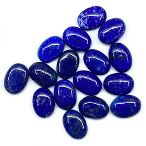 Lotto 16 pz pietre preziose cabochon sciolte lapislazzuli naturali non trattate 18 x 13 mm - Foto 1 di 6