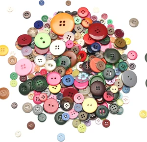 330 Resin Buttons, Handmade Sewing DIY Buttons, Decorative Multicolor Series - Picture 1 of 7