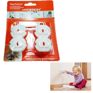 4 Copri Presa Salvavita Bambini Sicurezza Tappo Spina Protezione Corrente 237 - Picture 1 of 1