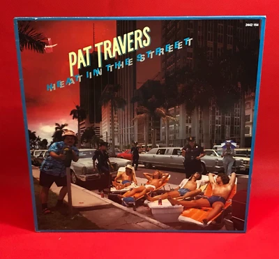 PAT TRAVERS Heat In The Street 1978 French vinyl LP + INNER Pat Thrall Evie - Image 1 of 4