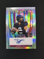 2023 Vivid JAREN HALL XRC Technicolor Silver T-JH2 4/9 BYU 🔥Vikings 🔥
