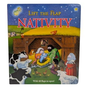 Lift The Flap Nativity Book Hardcover Childrens Christmas - Picture 1 of 7