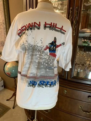 CAMISA ESQUÍ Camiseta ESQUÍ Esquiador Años 90’s B WARE ARRIESGAR TODO HOMBRE RARO DESCENSO ¡Raro! Foto 1 de 4