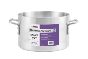 Winco ASHP-40, 40-Quart Elemental Aluminum Sauce Pot, 6 mm Thickness, NSF - Picture 1 of 1
